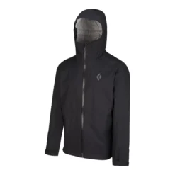 Black Diamond Men's Stormline Stretch 2.5L Hooded Rain Jacket, Waterproof, Windbreaker, Shell