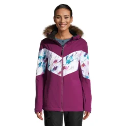 Ripzone Women's Couloir Winter Ski Jacket, Insulated, Hooded, Waterproof