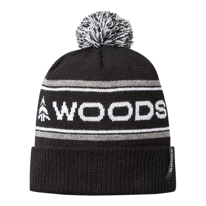 Woods Youth Classic Pom Beanie 1 Woods Youth Classic Pom Beanie