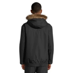 Ripzone Men's Sparwood Winter Ski Jacket, Long, Insulated Synthetic, Hooded, Waterproof