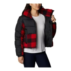 Columbia Women's Leadbetter Point Winter Jacket, Long, Insulated Synthetic, Water Resistant -Skiing Gear Sale FGL 333503723 60 d Columbia Womens Leadbetter Point Hybrid Sherpa Jacket 1955241 011T