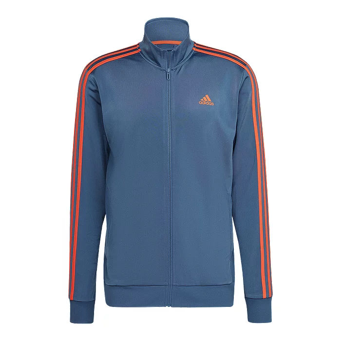 Adidas Men's 3-Stripes Tricot Full Zip Jacket 6 Adidas Men's 3-Stripes Tricot Full Zip Jacket - Image 6