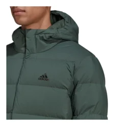 Adidas Men's Helionic Down Hooded Jacket -Skiing Gear Sale FGL 333806777 32 d adidas Mens Helionic Down Hooded Jacket HG8749 GRN