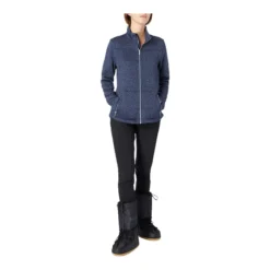 McKINLEY Women's Rubin II Fleece Jacket -Skiing Gear Sale FGL 333846336 48 c McKINLEY Womens Rubin II Knit Fleece Jacket 280708 BLKIRIS