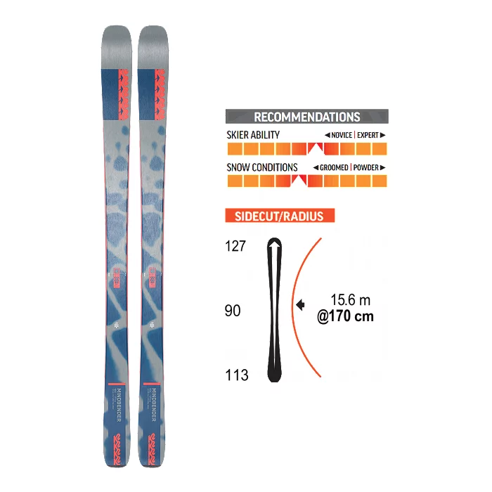 K2 Mindbender 90C Men's Skis 2023 2 K2 Mindbender 90C Men's Skis 2023 - Image 2