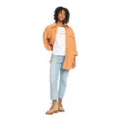 Roxy Women's Over And Out Button Up Fleece Shacket, Oversized -Skiing Gear Sale FGL 333863568 26 f Roxy Womens Over And Out Shacket Top ERJPF03102 CKN0