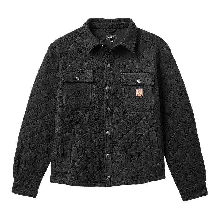 Brixton Men's Cass Quilted Fleece Jacket 1 Brixton Men's Cass Quilted Fleece Jacket