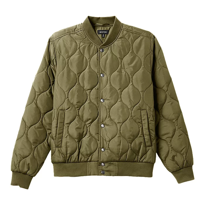 Brixton Men's Dillinger Quilted Bomber Jacket 1 Brixton Men's Dillinger Quilted Bomber Jacket