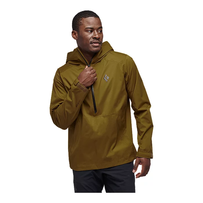 Black Diamond Men's Stormline Anorak Rain Shell Jacket 3 Black Diamond Men's Stormline Anorak Rain Shell Jacket - Image 3