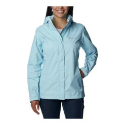 Columbia Women's Arcadia II Hooded Rain Jacket, Waterproof, Breathable, Packable, Shell