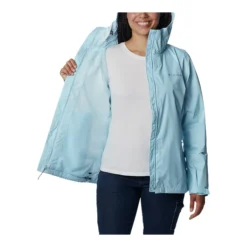 Columbia Women's Arcadia II Hooded Rain Jacket, Waterproof, Breathable, Packable, Shell -Skiing Gear Sale FGL 334040374 45 e Columbia Womens Arcadia II 2L Shell Jacket 1534111491